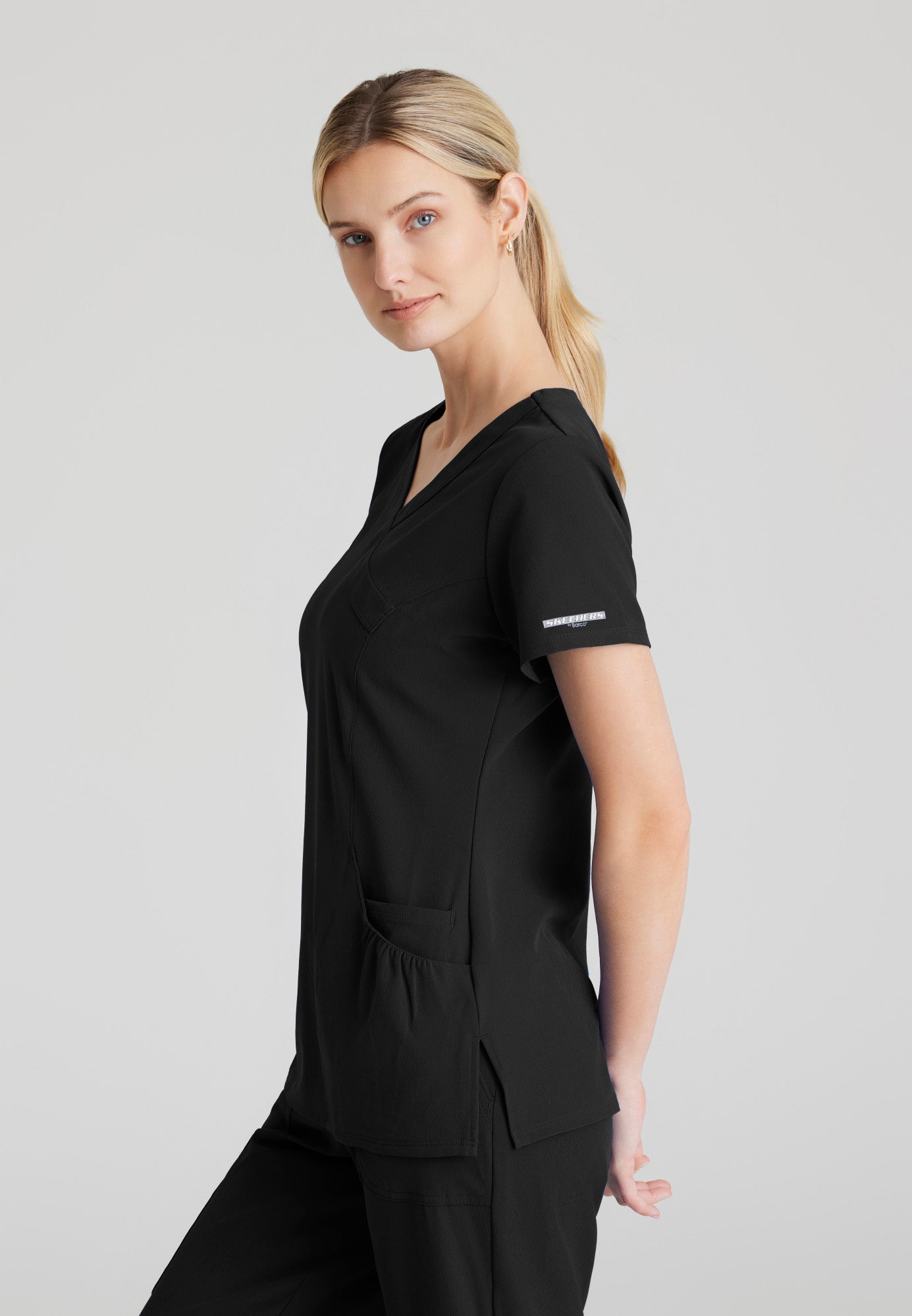 Charge Top - Black - Jen's Scrubs