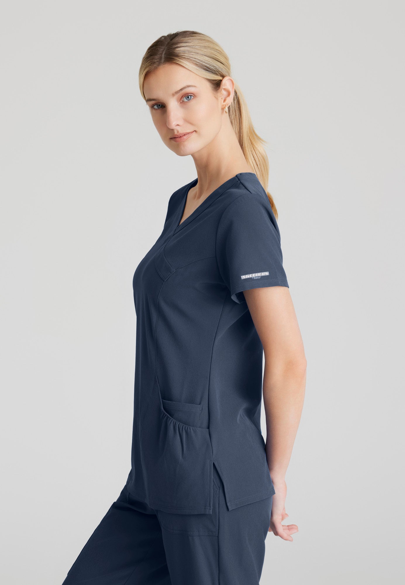 Charge Top - Pewter - Jen's Scrubs
