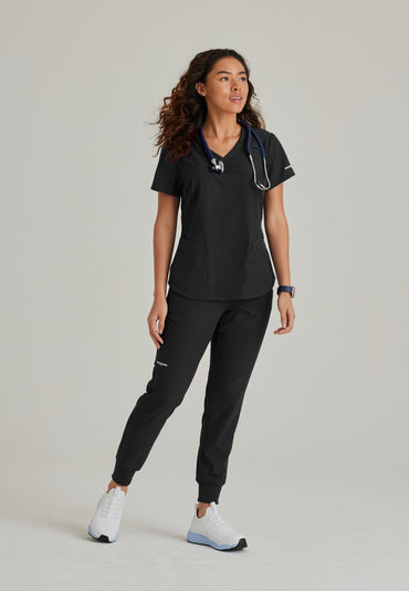 Electra Top - Black - Jen's Scrubs