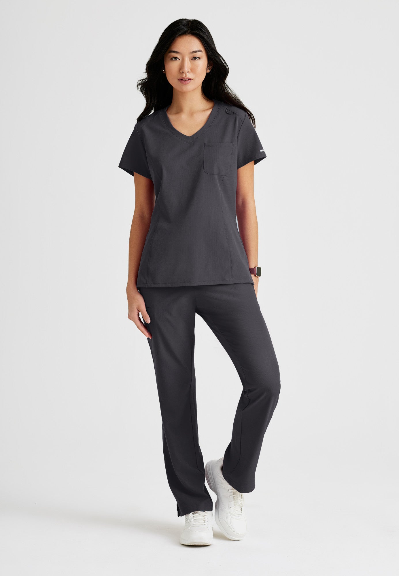 Dignity Top - Pewter - Jen's Scrubs