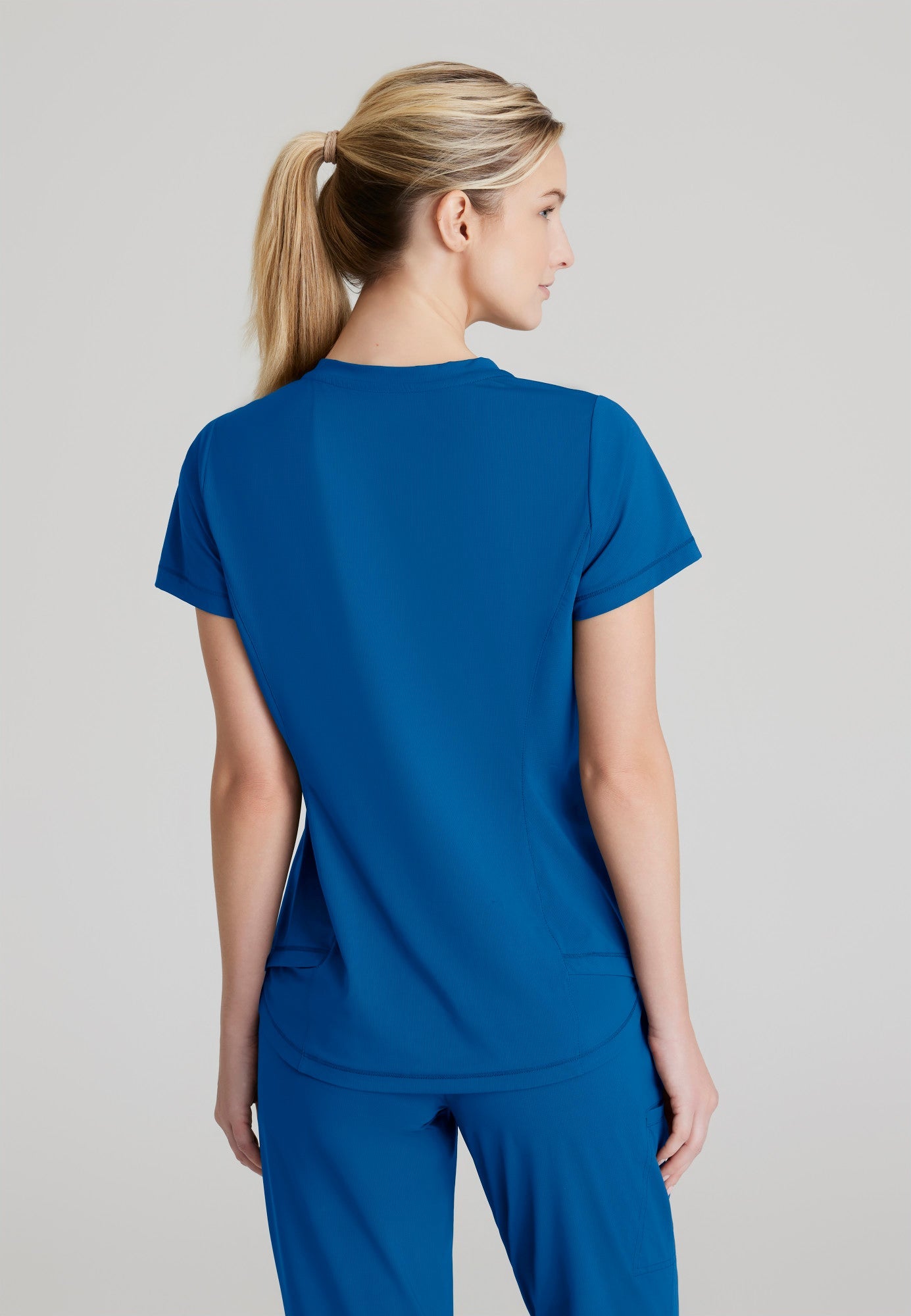 Flow Knit Top - New Royal - Jen's Scrubs