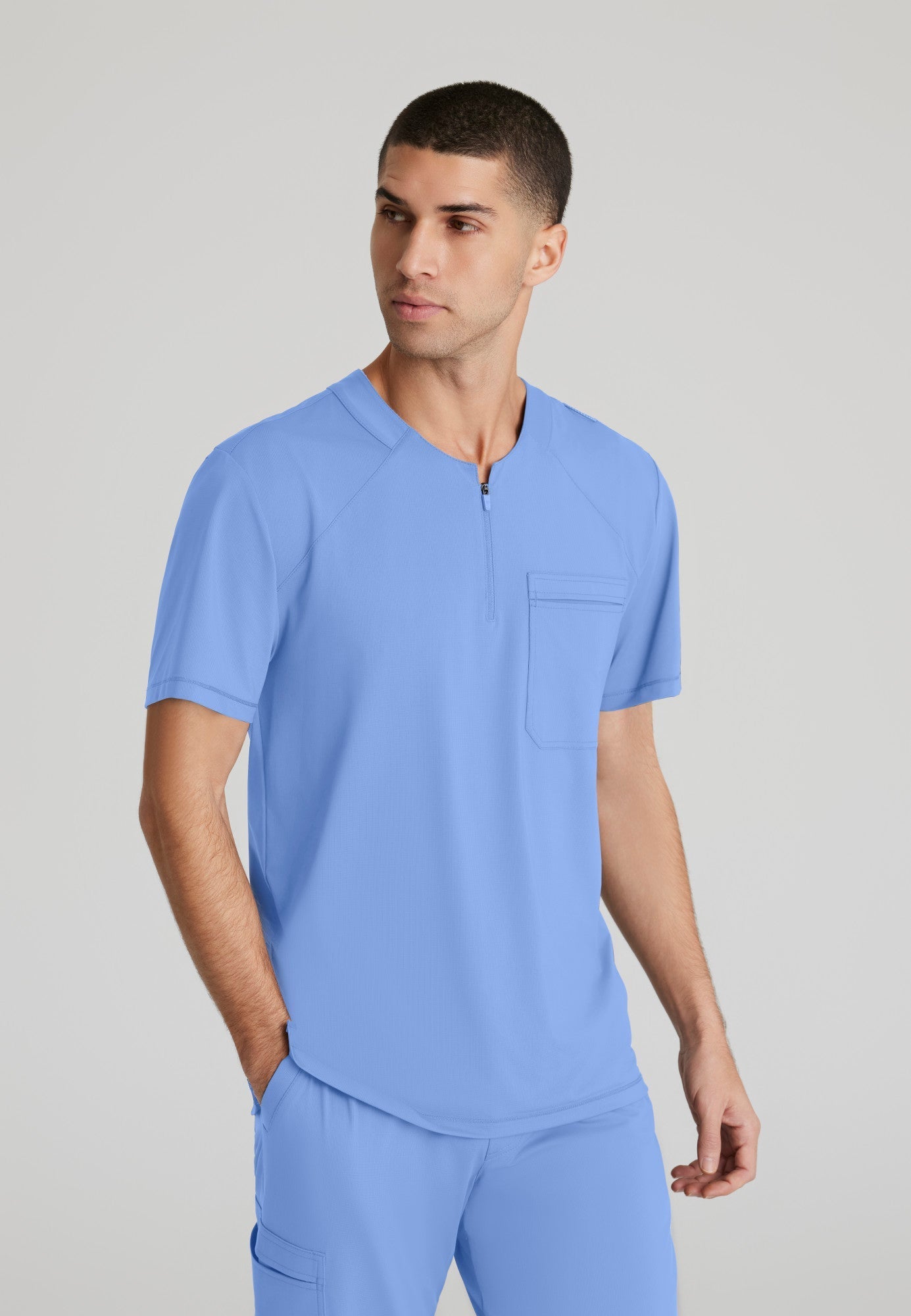 Flex Knit Top - Ciel Blue - Jen's Scrubs