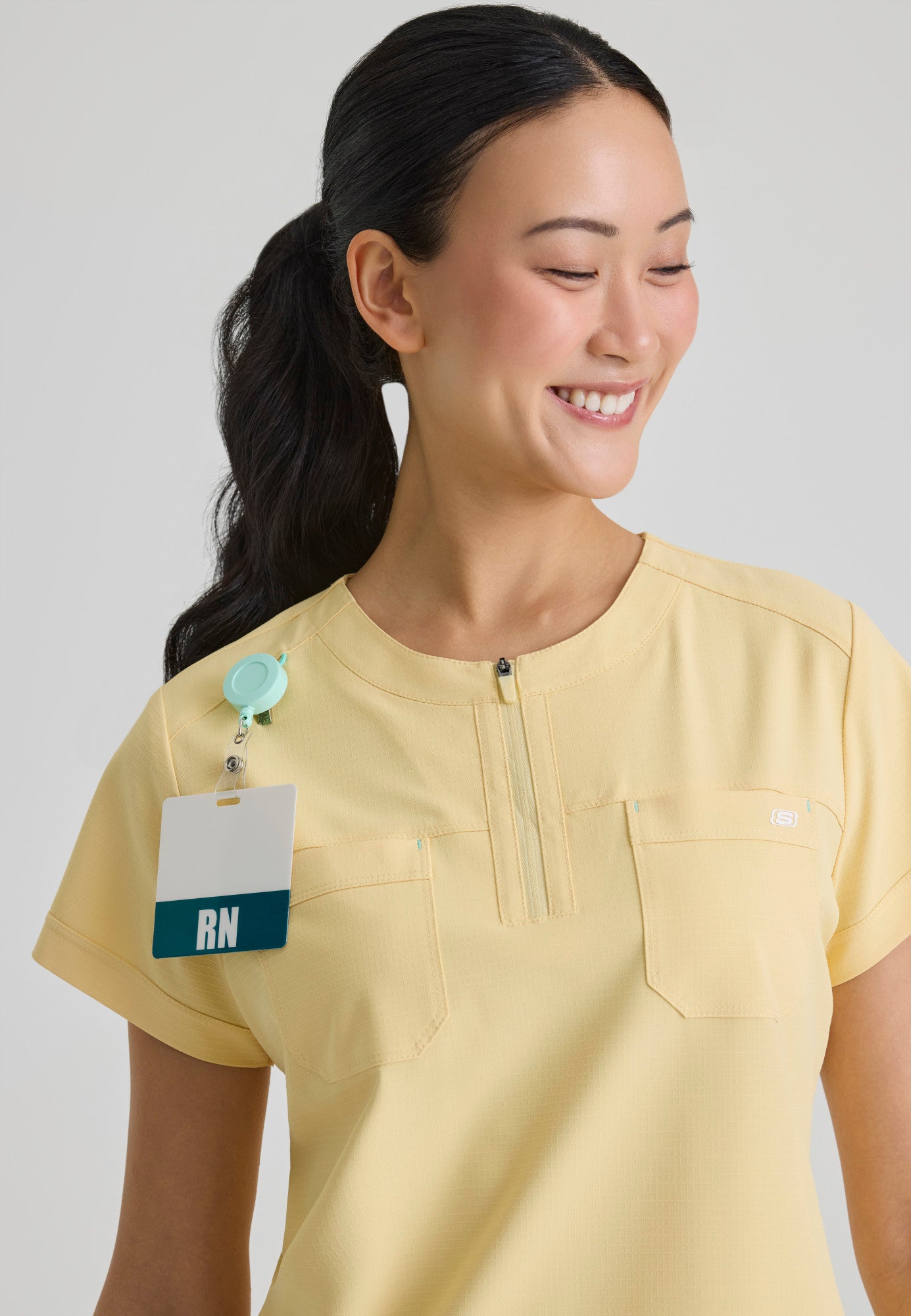Trek Tuck-In Top - Soft Citrine - Grey's Anatomy Scrubs