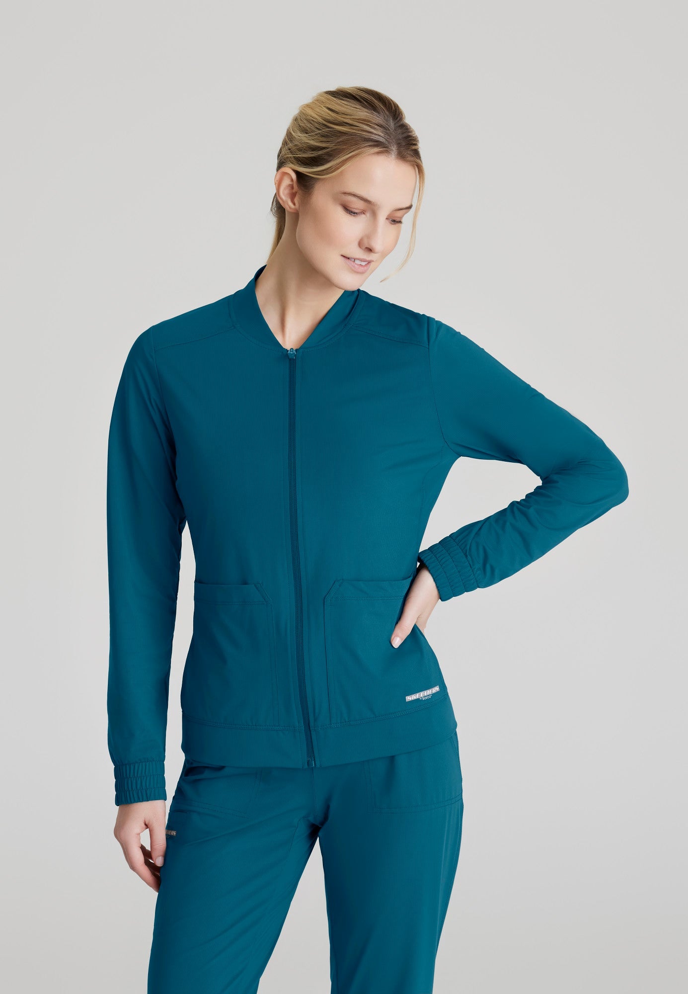 Contour Knit Warm-Up - Bahama - Jen's Scrubs