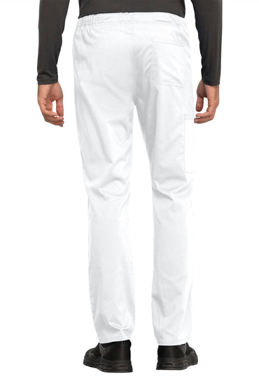 Unisex Unisex Tapered Leg Drawstring Pant - White