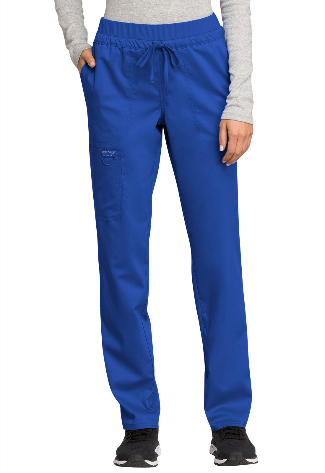 Women's Mid Rise Tapered Leg Drawstring Pant - Royal
