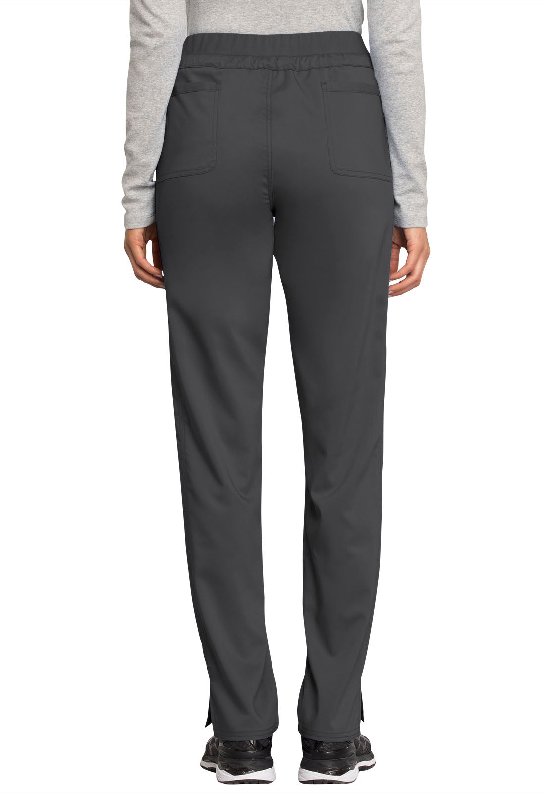 Women's Mid Rise Tapered Leg Drawstring Pant - Pewter