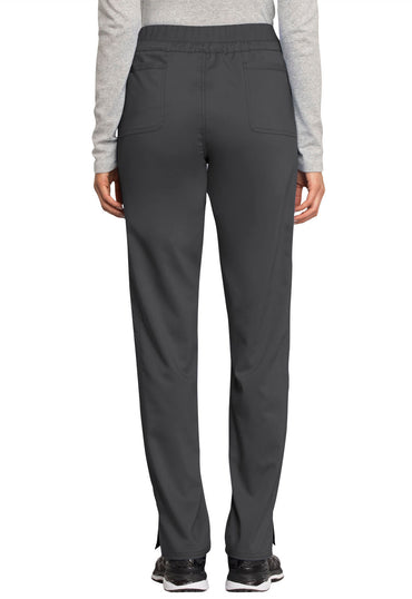 Women's Mid Rise Tapered Leg Drawstring Pant - Pewter