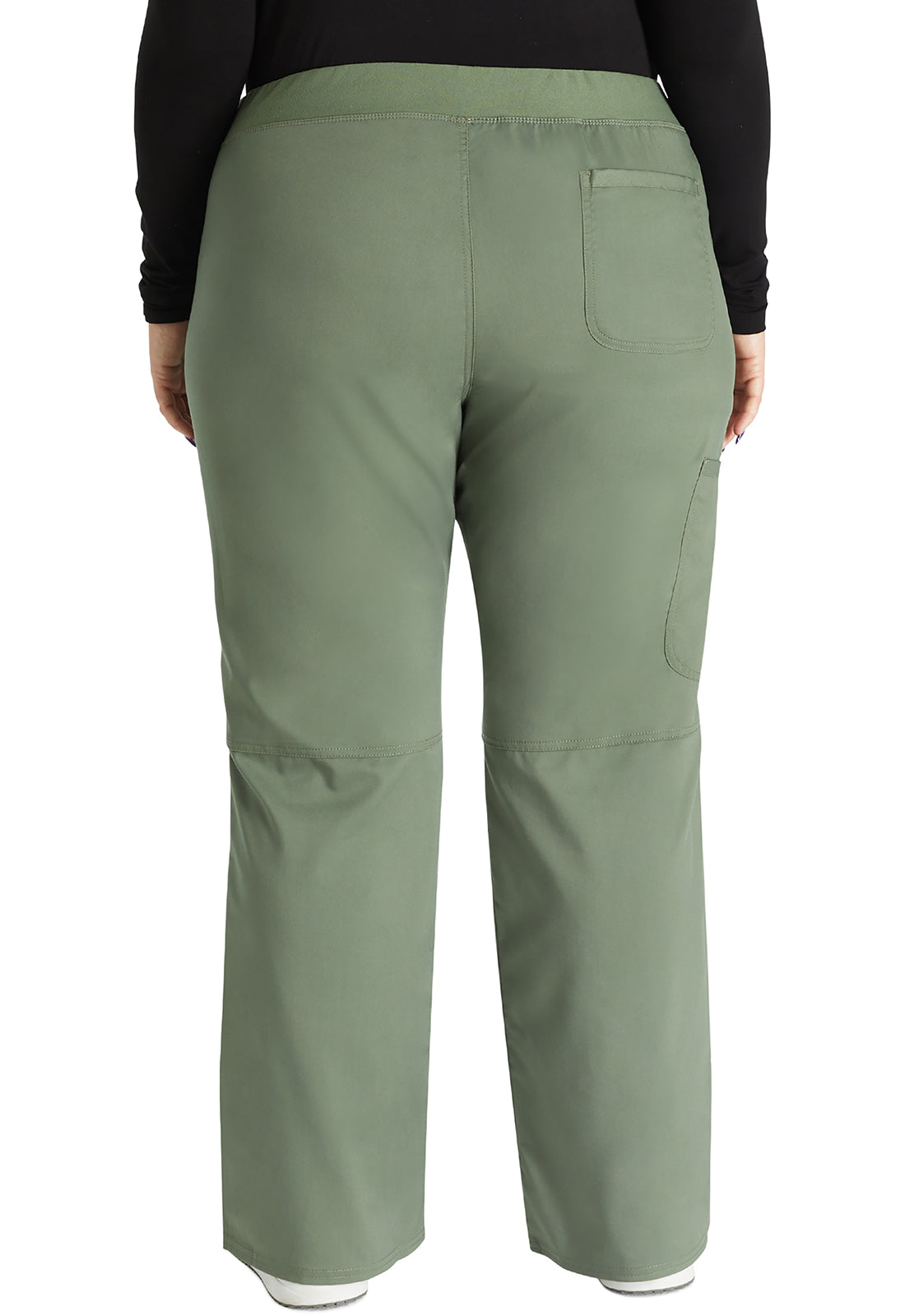 Women's Mid Rise Straight Leg Pull-on Pant - Olive