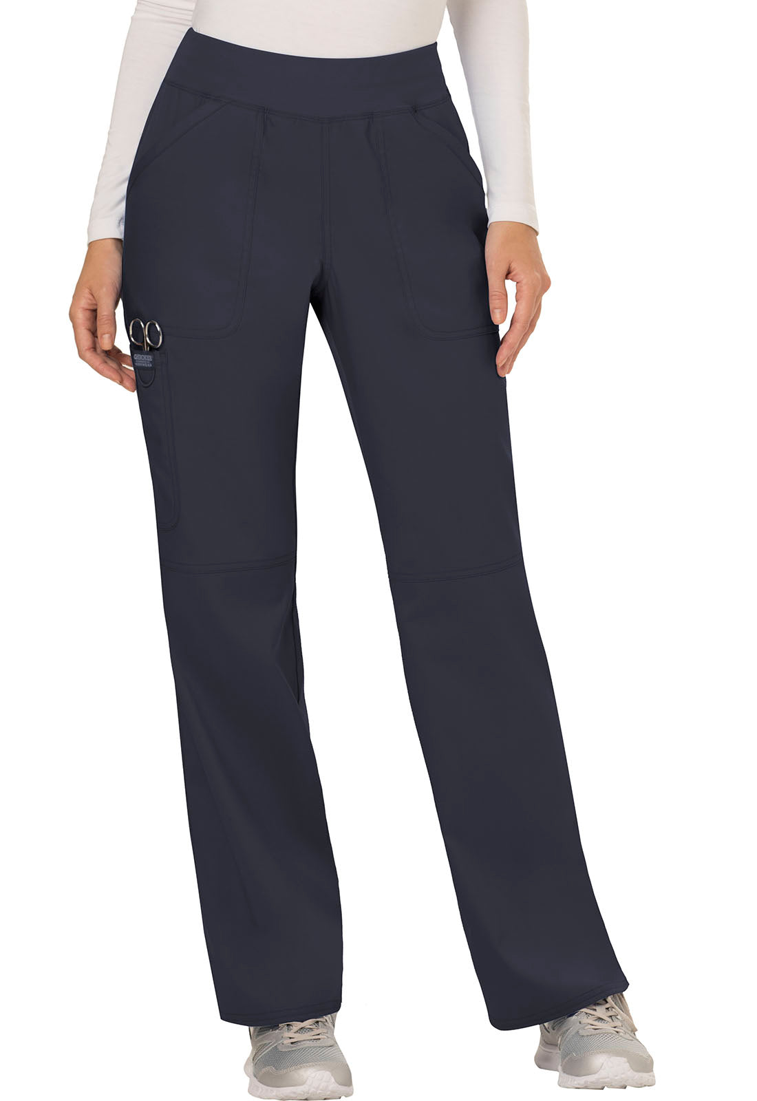 Women's Mid Rise Straight Leg Pull-on Pant - Pewter