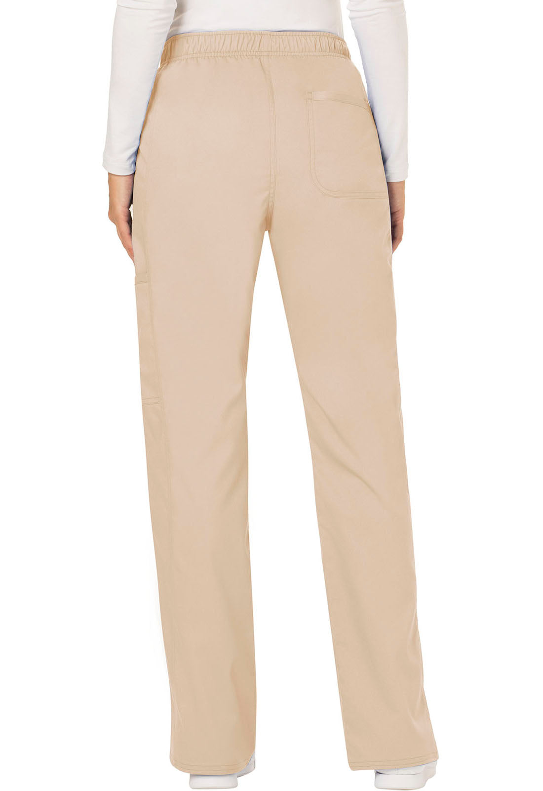 Women's Mid Rise Moderate Flare Drawstring Pant - Khaki