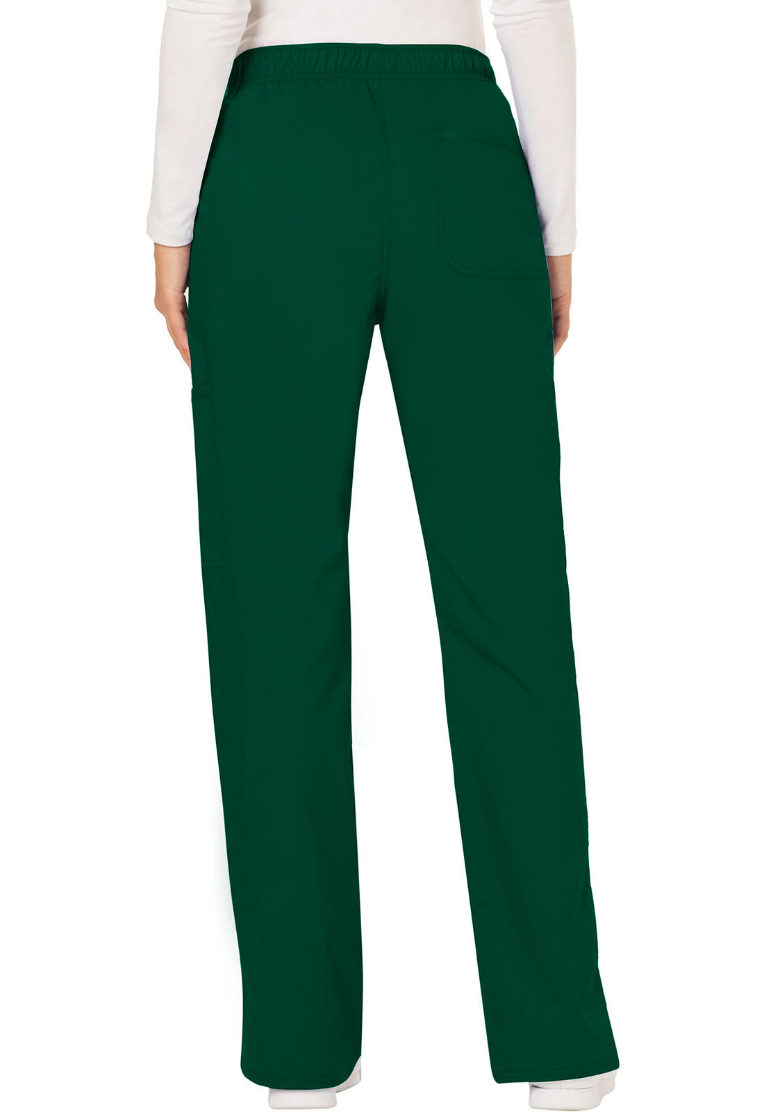 Women's Mid Rise Moderate Flare Drawstring Pant - Hunter Green