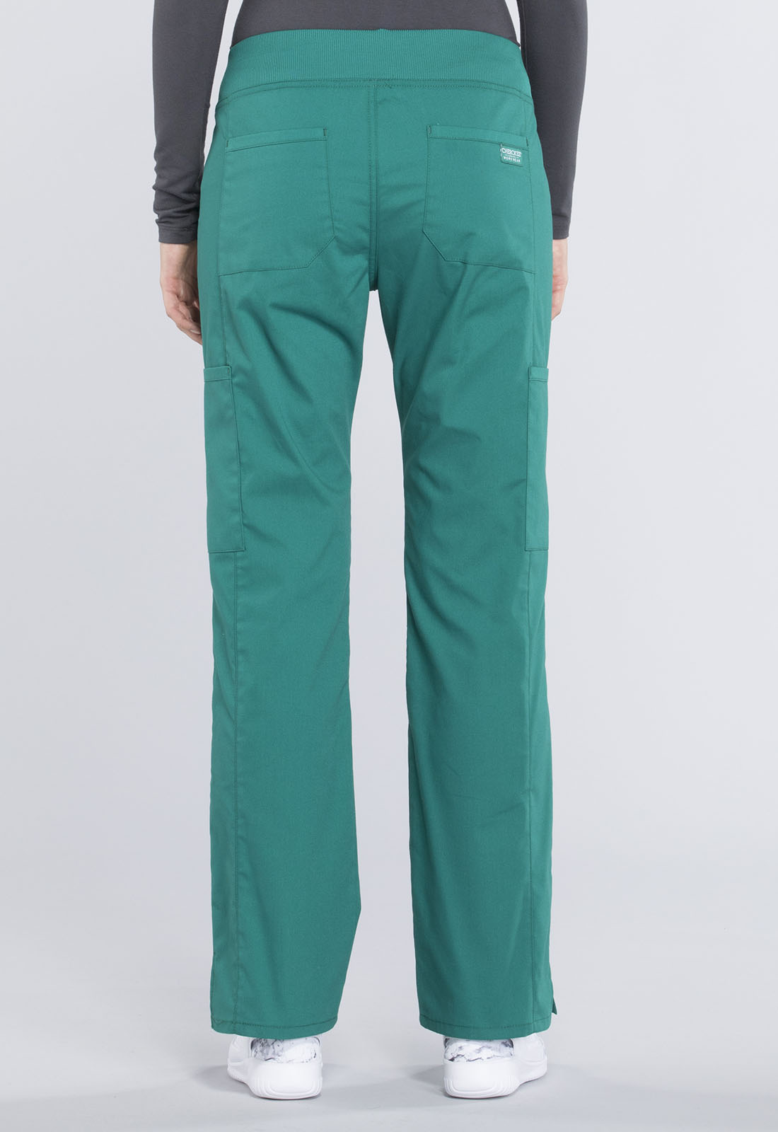 Women's Mid Rise Straight Leg Pull-on Cargo Pant - Hunter Green