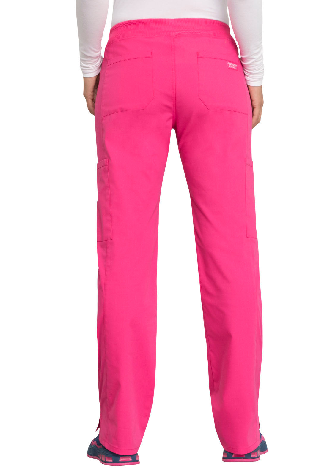 Women's Mid Rise Straight Leg Pull-on Cargo Pant - Electric Pink