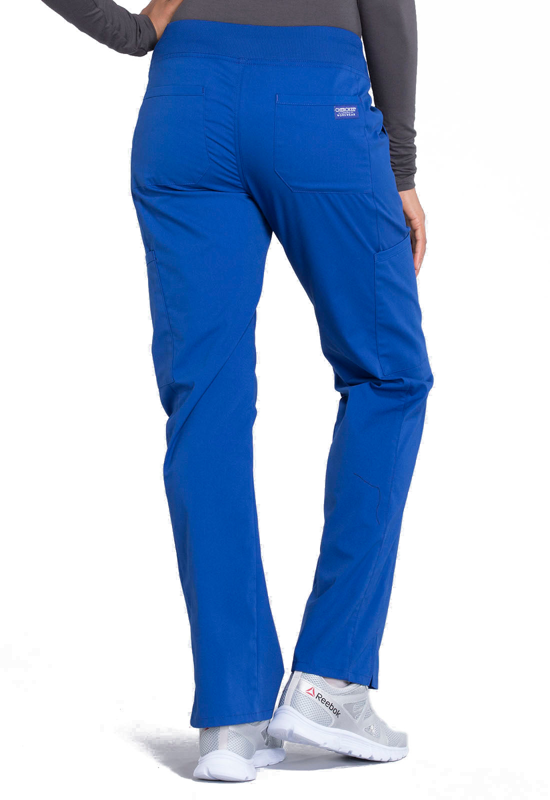 Women's Mid Rise Straight Leg Pull-on Cargo Pant - Galaxy Blue