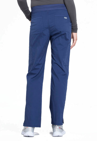 Women's Mid Rise Straight Leg Pull-on Cargo Pant - Navy