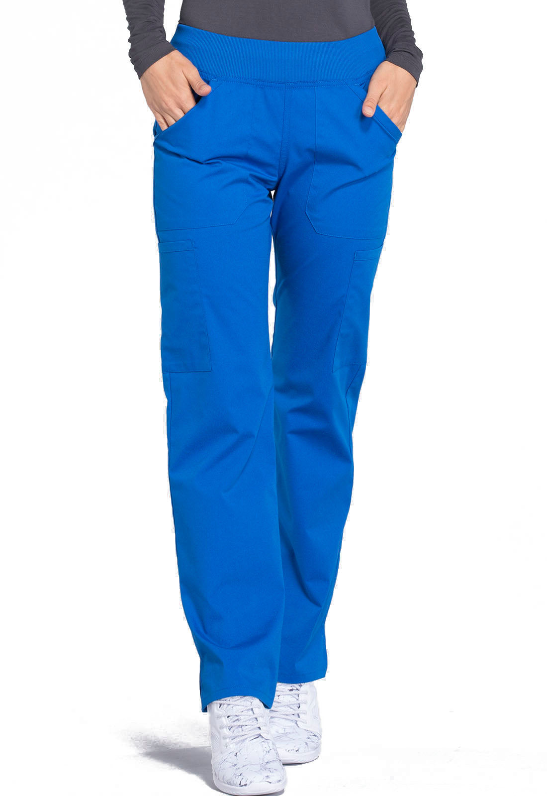 Women's Mid Rise Straight Leg Pull-on Cargo Pant - Royal