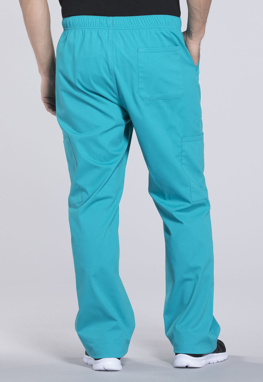 Men's Men's Tapered Leg Fly Front Cargo Pant - Teal Blue