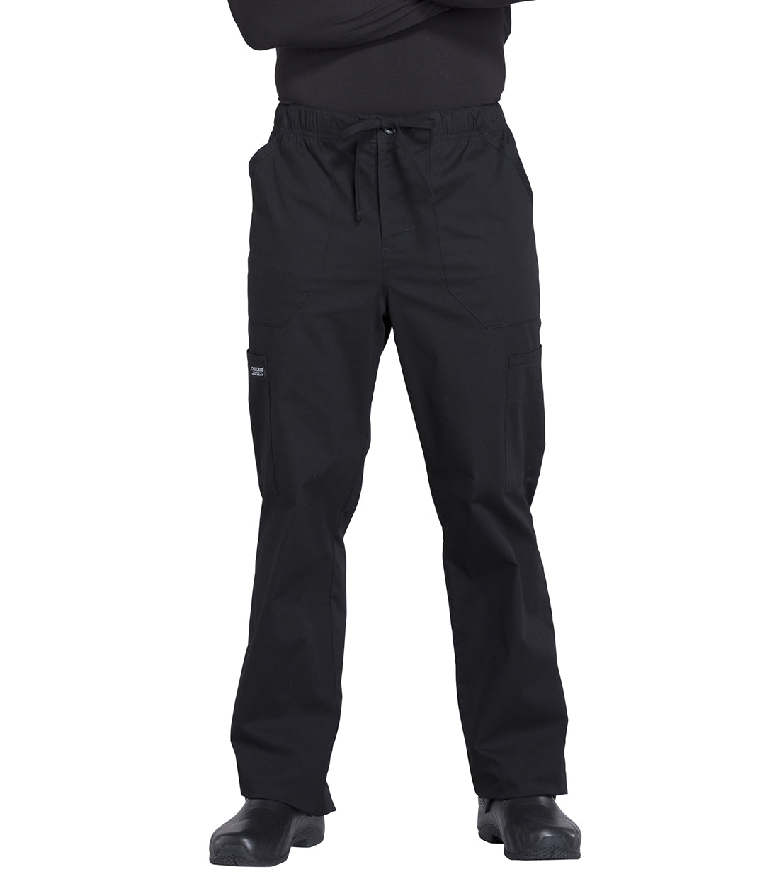 Men's Men's Tapered Leg Fly Front Cargo Pant - Black