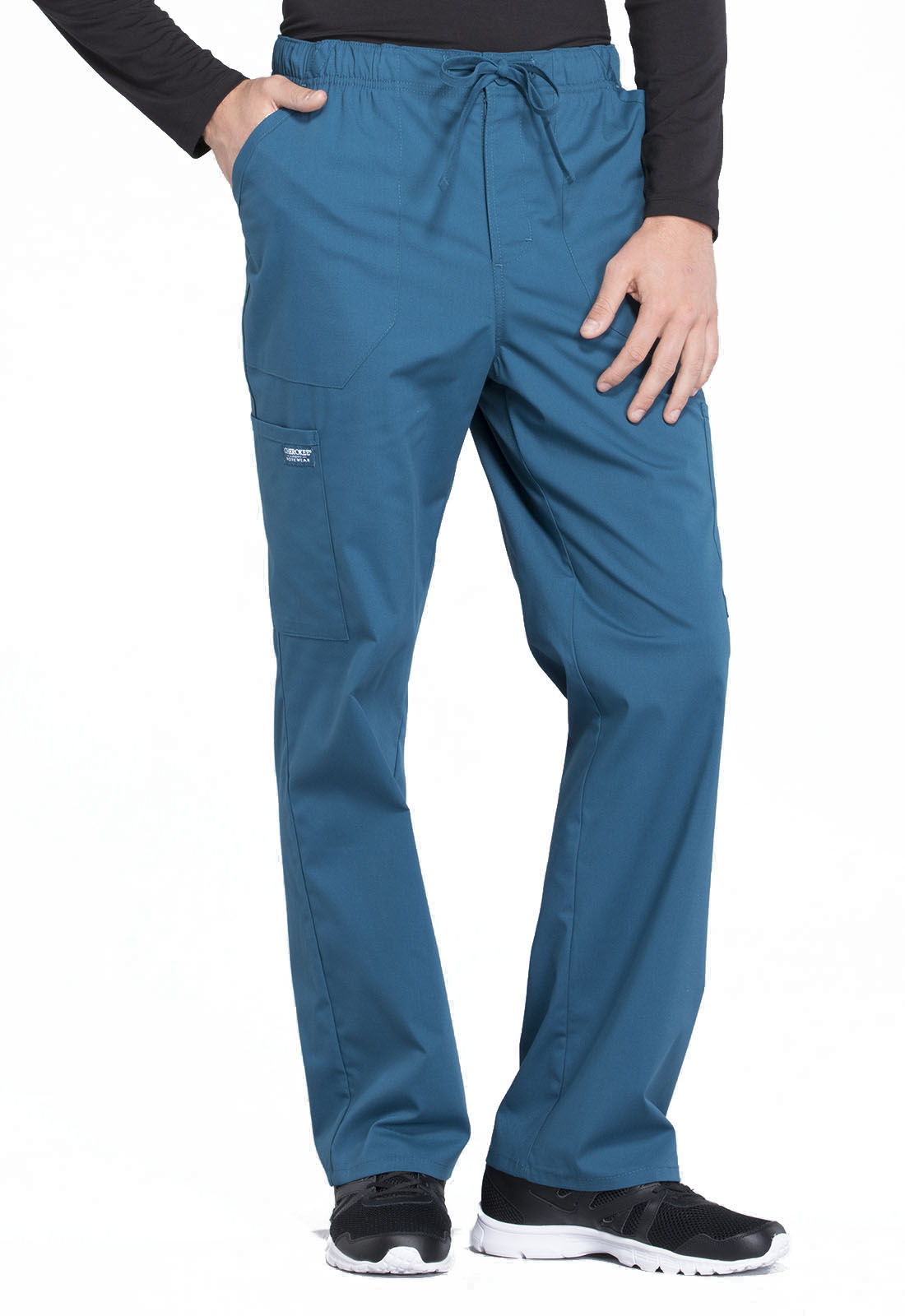 Men's Men's Tapered Leg Fly Front Cargo Pant - Caribbean Blue
