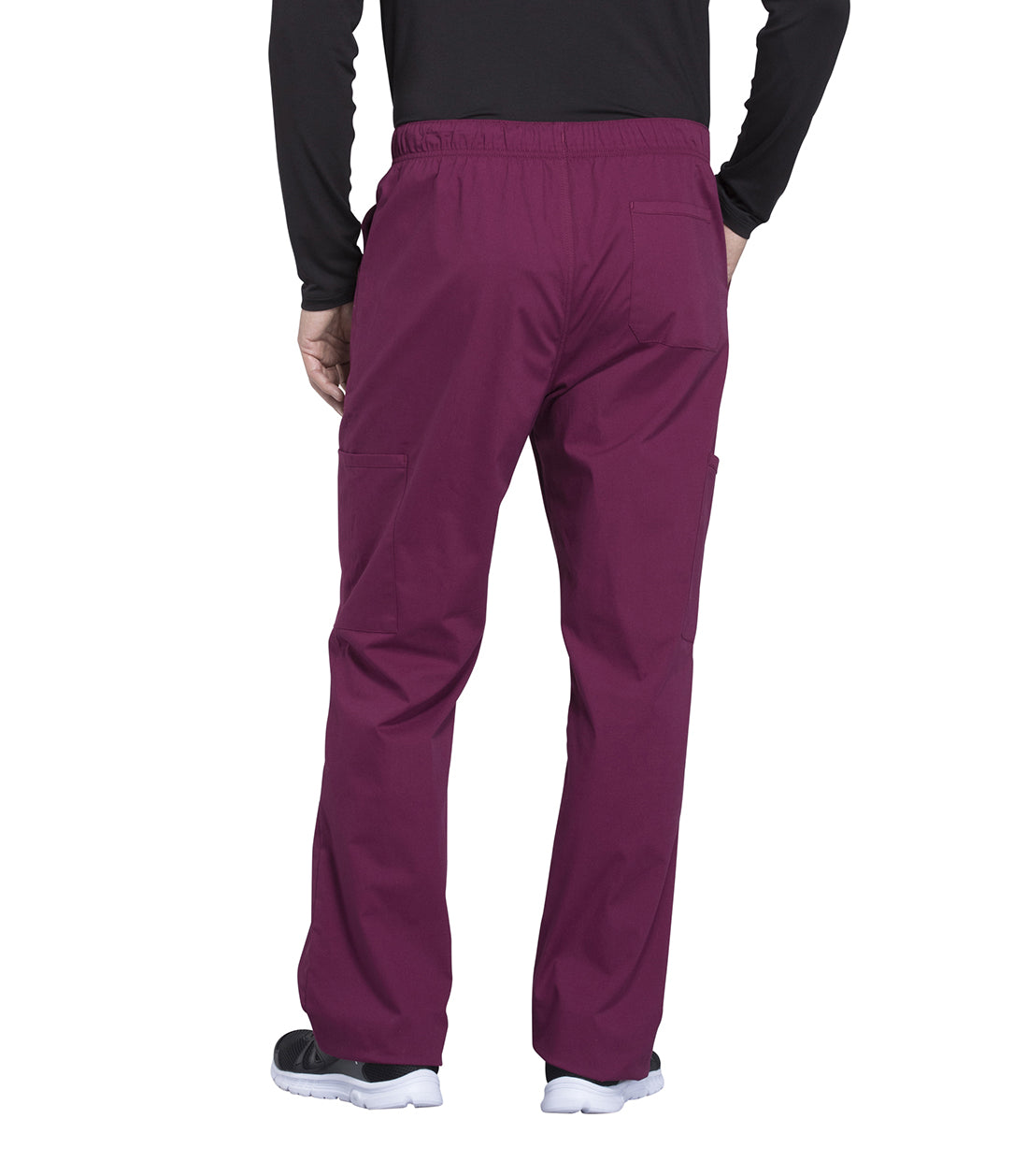 Men's Men's Tapered Leg Fly Front Cargo Pant - Wine
