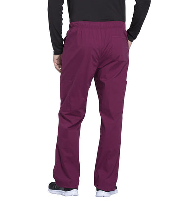 Men's Men's Tapered Leg Fly Front Cargo Pant - Wine