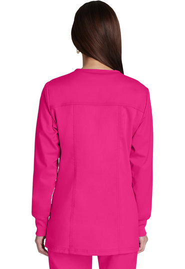 Women's Snap Front Jacket - Electric Pink