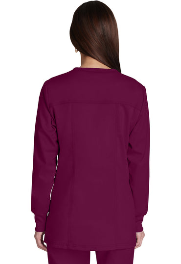 Women's Snap Front Jacket - Wine