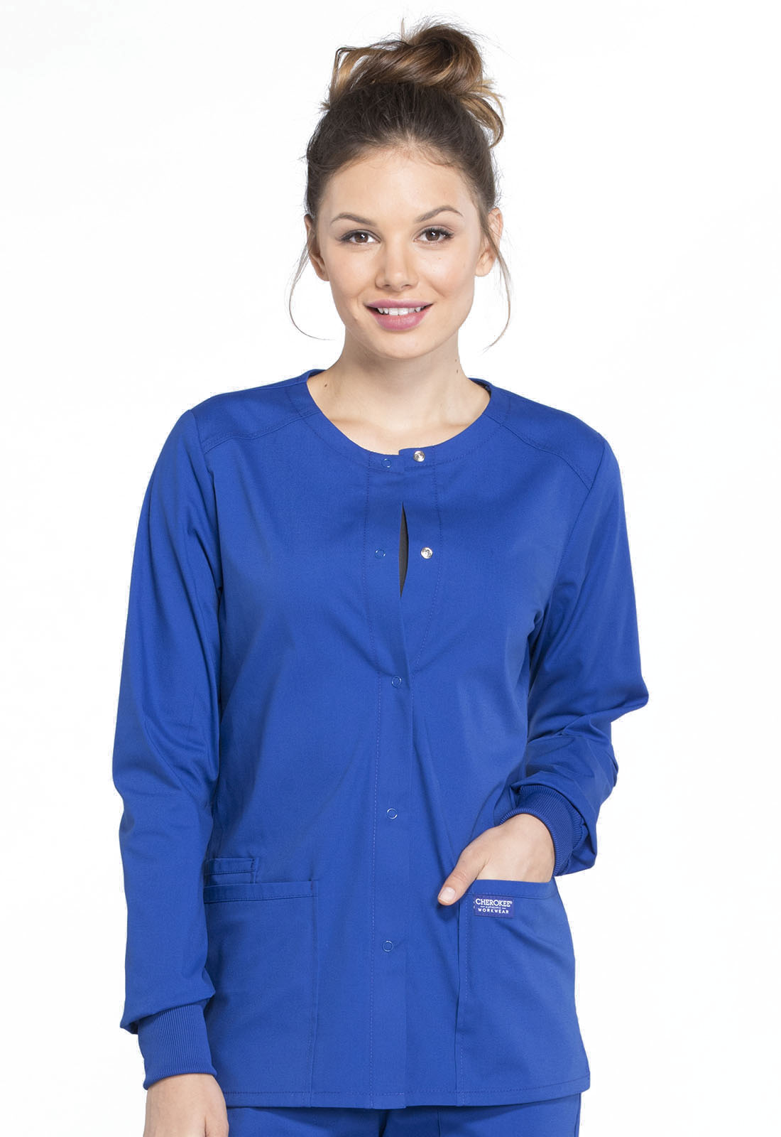 Women's Snap Front Jacket - Galaxy Blue