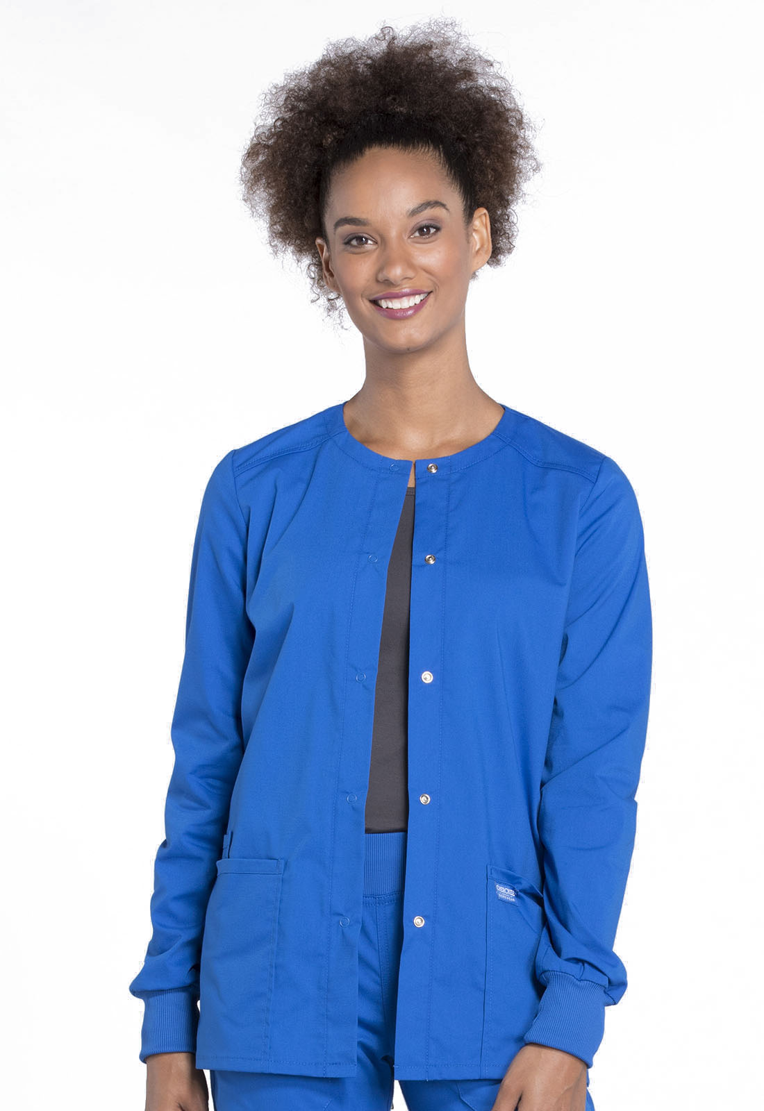 Women's Snap Front Jacket - Royal