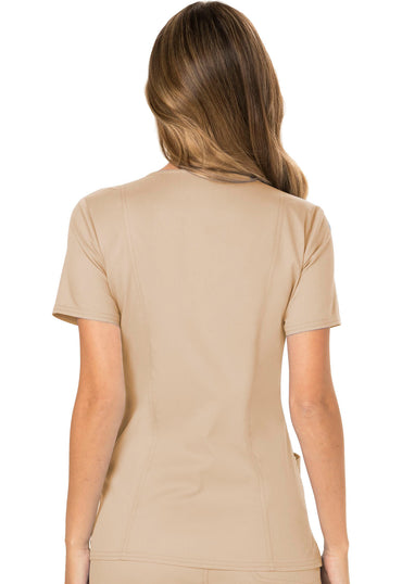 Women's Mock Wrap Top - Khaki