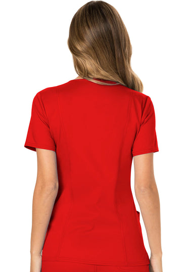 Women's Mock Wrap Top - Red