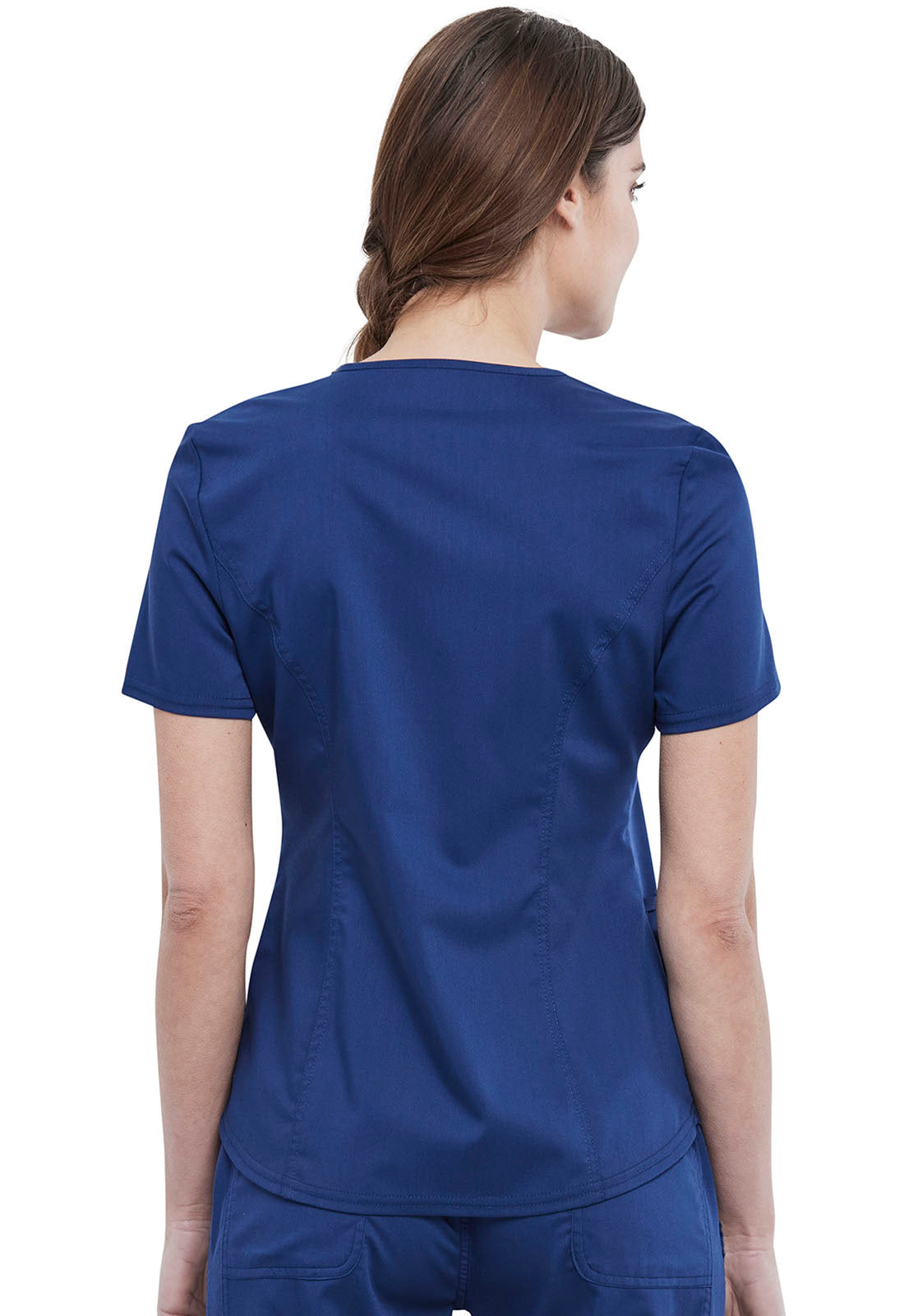Women's V-Neck  Top - Navy