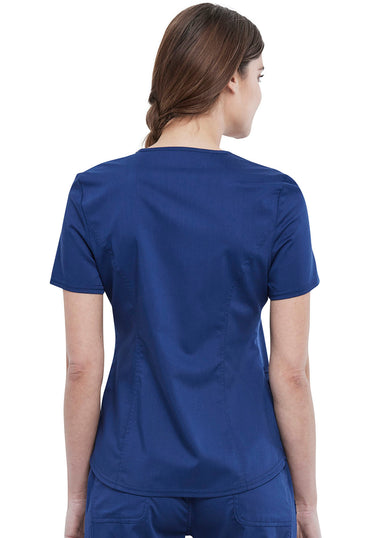 Women's V-Neck  Top - Navy