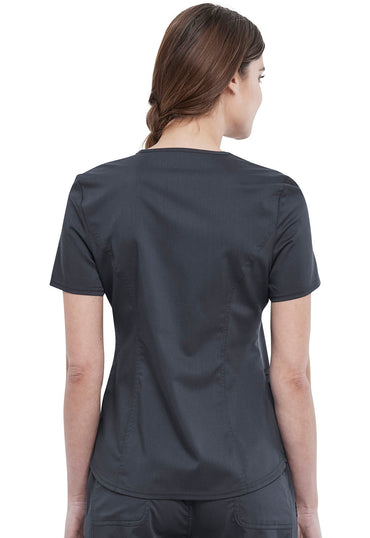 Women's V-Neck  Top - Pewter