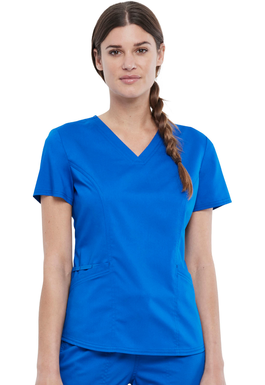 Women's V-Neck  Top - Royal