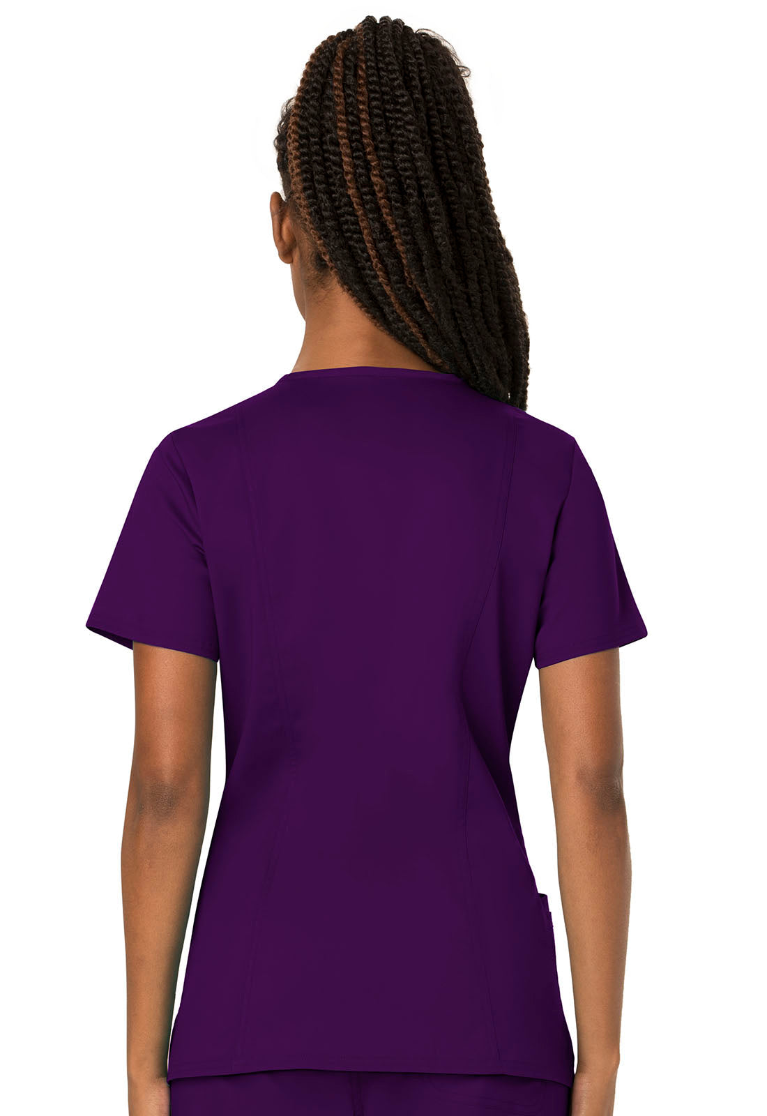 Women's V-Neck Top - Eggplant