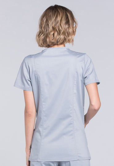 Women's V-Neck Top - Grey