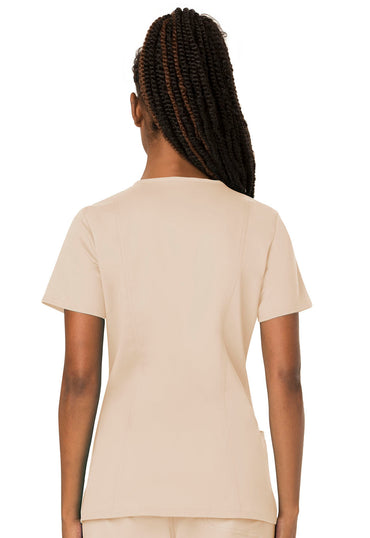 Women's V-Neck Top - Khaki