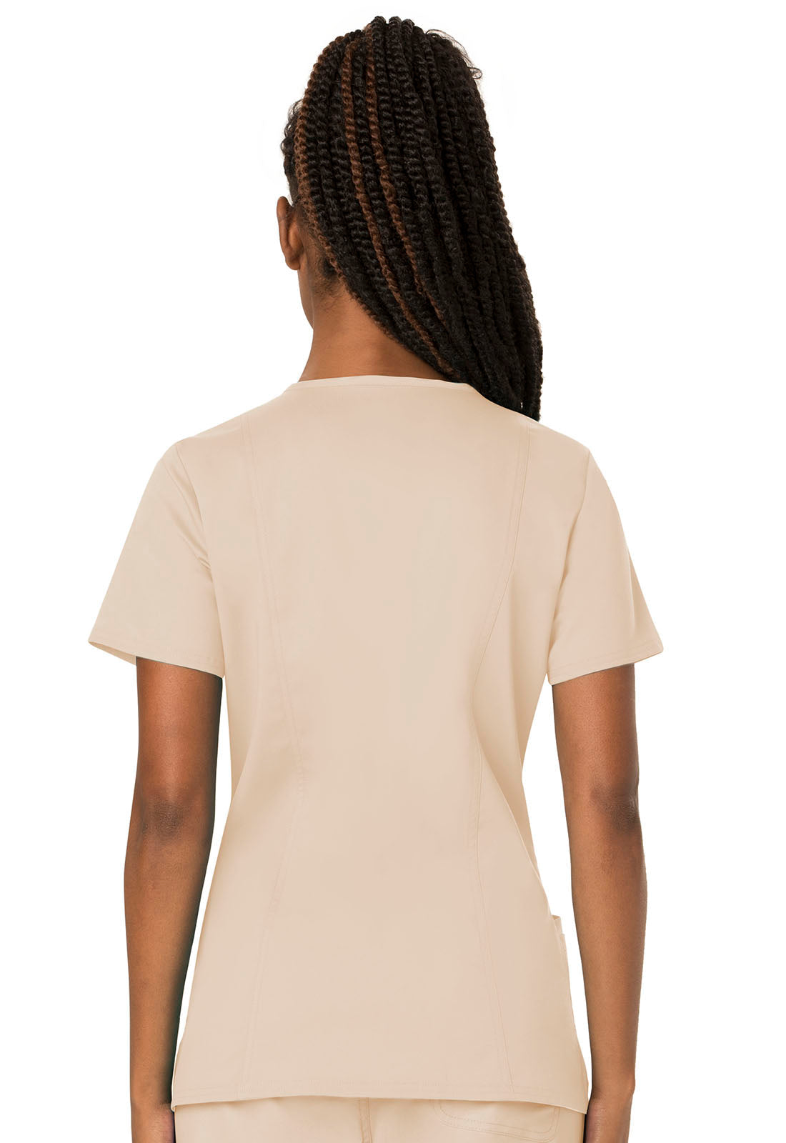 Women's V-Neck Top - Khaki