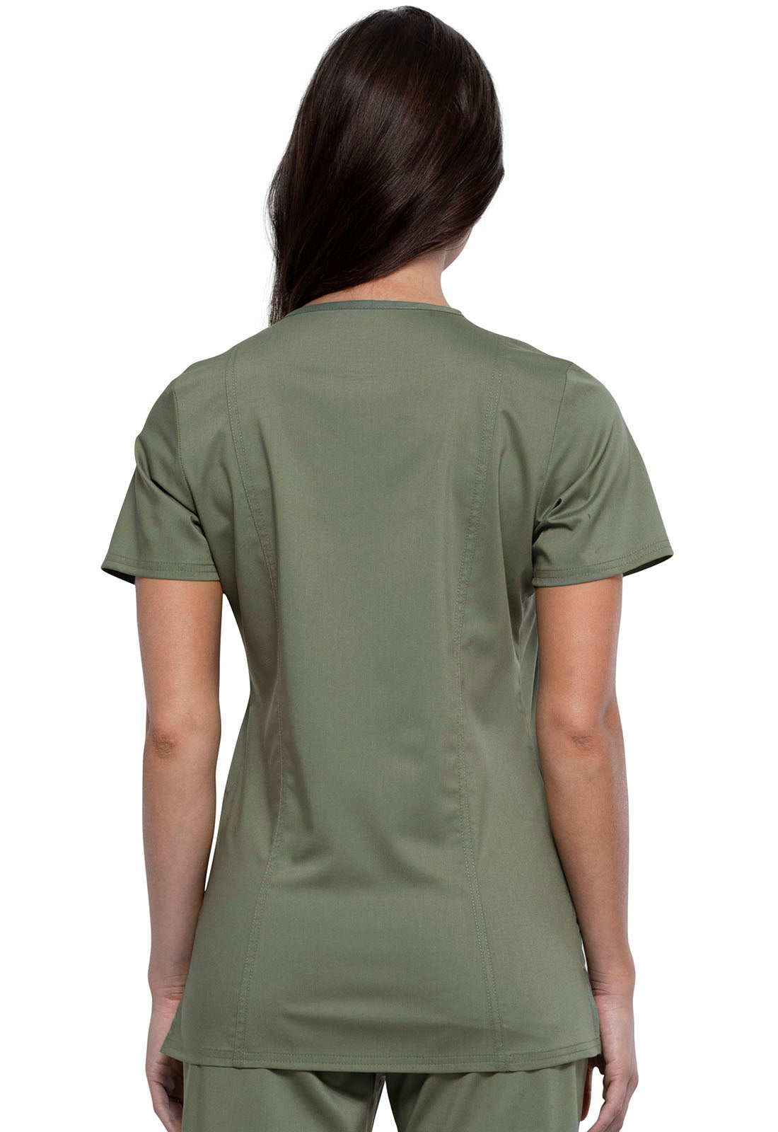 Women's V-Neck Top - Olive