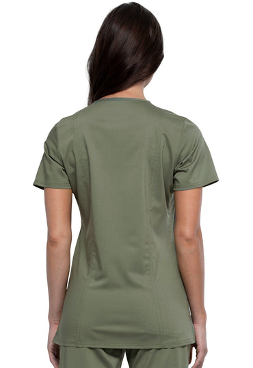 Women's V-Neck Top - Olive