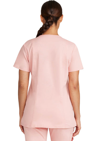 Women's V-Neck Top - Pink Essence