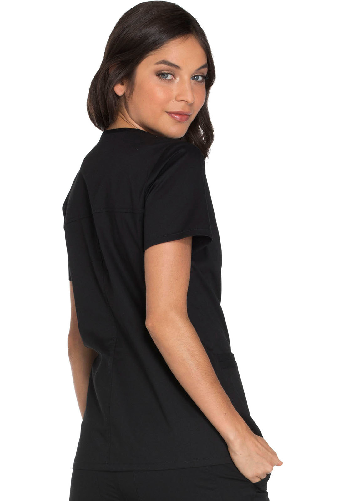 Women's V-Neck Top - Black
