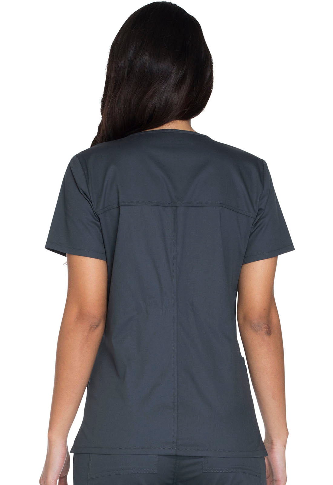 Women's V-Neck Top - Pewter