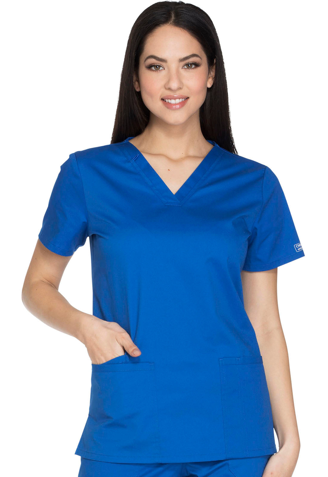 Women's V-Neck Top - Royal