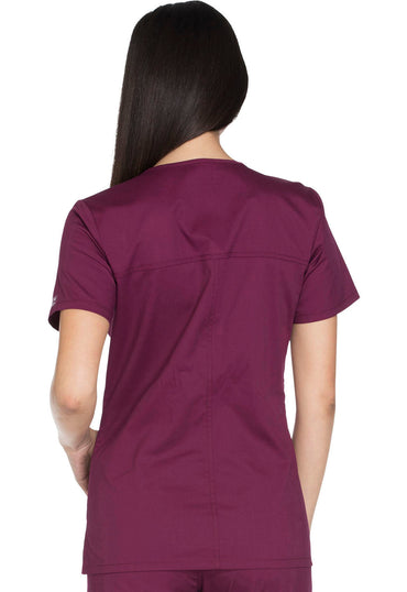 Women's V-Neck Top - Wine
