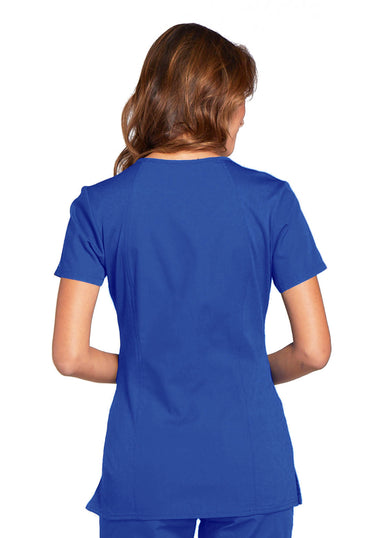 Women's V-Neck Top - Royal