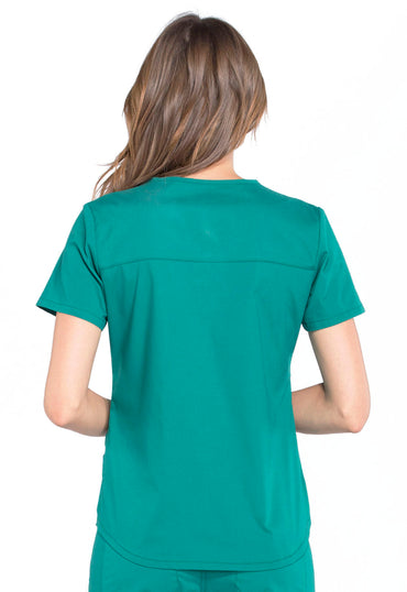 Women's V-Neck Top - Hunter Green
