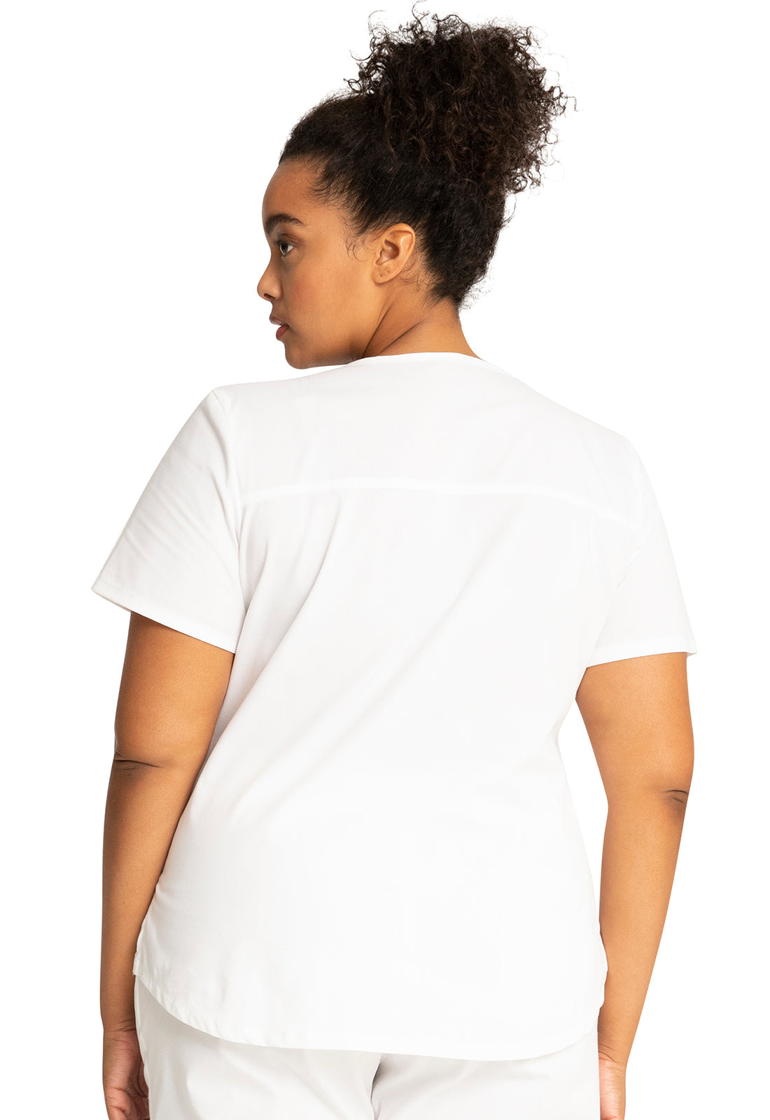 Women's V-Neck Top - White
